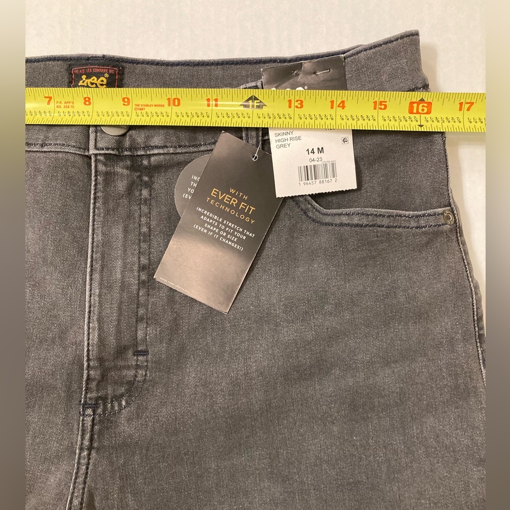 Lee | NWT Women’s Slim Skinny High Rise Gray Jeans - Picture 13 of 15